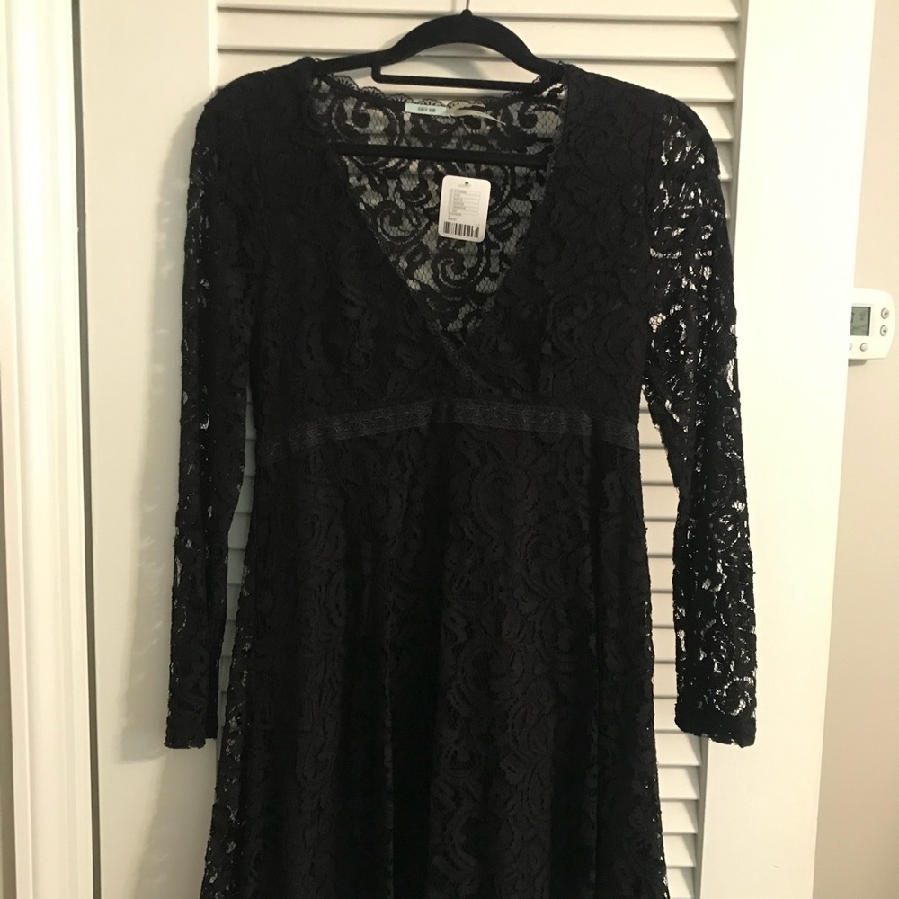 Free People black lace dress
